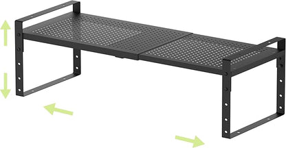 Expandable Shoe Rack Heavy-Duty Closet Organizer Adjustable Shelf Stackable Metal Framework for Entryway, Garage,RV,Pantry,Ca