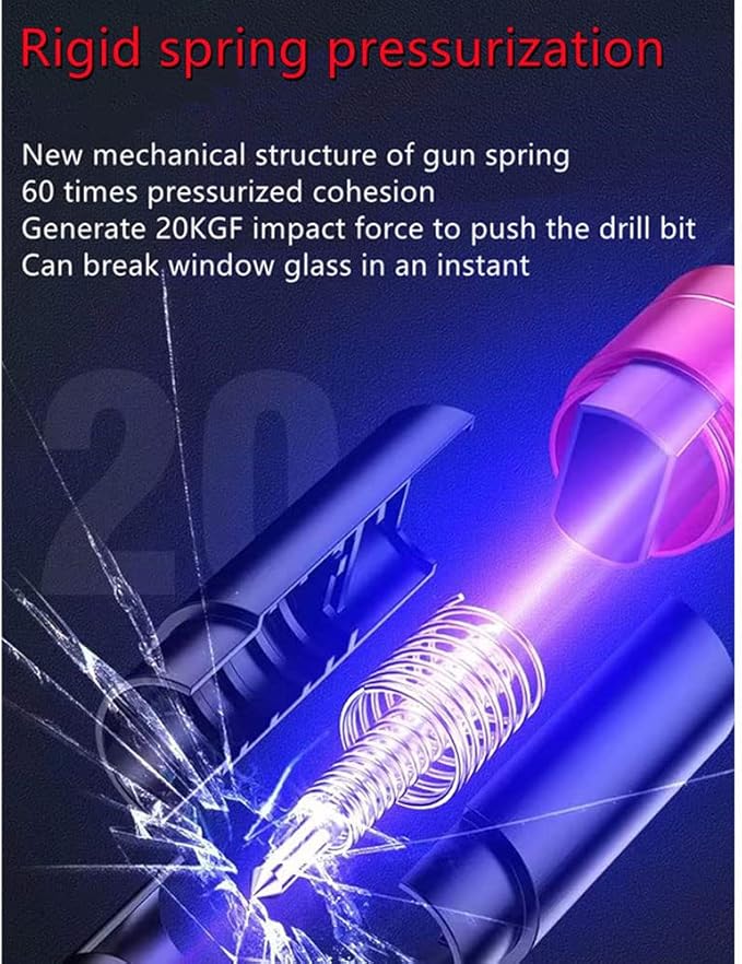 HHXS Window Breaker Seatbelt Cutter,Upgraded Safe Hammer Glass Breaker Under Water,Car Safety Hammer Emergency Escape Tool Sa
