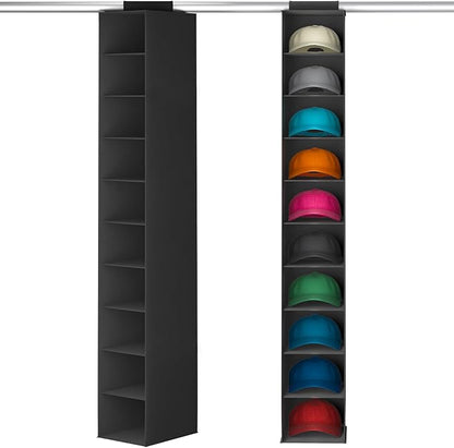 Lifewit Hat Organizer for Baseball Caps, Hat Rack Hanging Storage, Non-Woven Fabric Display Shelf Holds Up to 40 Hats, Cap Ho