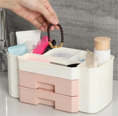 Makeup Organizer Vanity Desktop Skin Care Cosmetics Storage Box with Drawers Jewelry Sundries Makeup Organizer Make Organizer