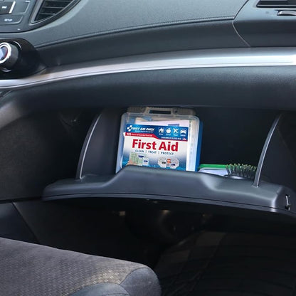 First Aid Only 91249 On-The-Go All-Purpose Emergency First Aid Kit for Car, Travel, Home and Business, 105 Pieces