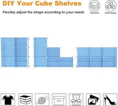 AWTATOS Closet Organizer 6 Cube Storage Shelves Portable Closet Clothes Organizers and Storage Stackable Cubby Shelving for C