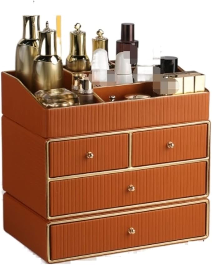 Bathroom Makeup Organizers, Drawer Type Desktop Cosmetic Storage Box Multi-Layer Office Jewelry Makeup Organizer Organizer fo
