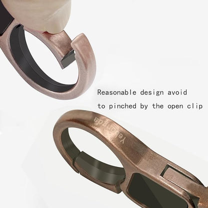 Key Chain Quick Release Spring 2 Pack with 4 Key Rings Heavy Duty Keychain Organizer for Men and Women