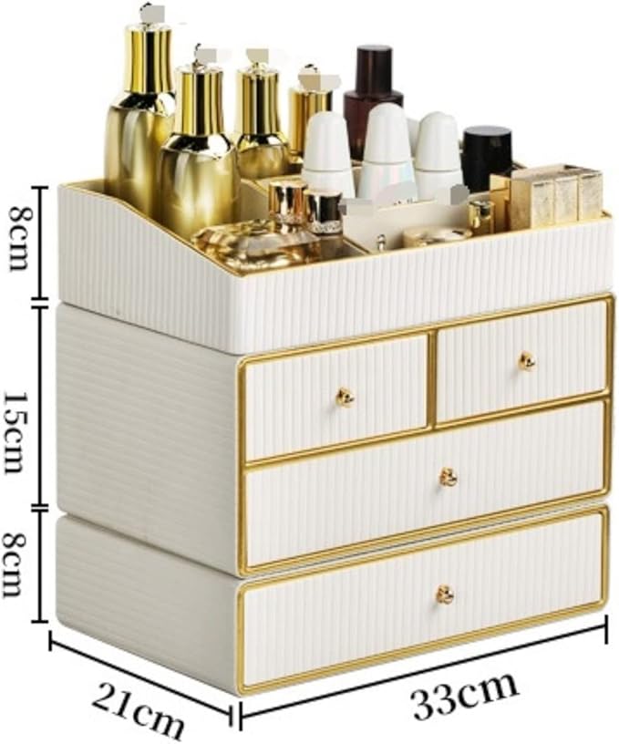 Bathroom Makeup Organizers, Drawer Type Desktop Cosmetic Storage Box Multi-Layer Office Jewelry Makeup Organizer Organizer fo