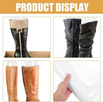 5 Pairs Inflatable Boot Trees and Boot Shapers Thickened Pvc Material 32cm Height and Supports and Stand Storage