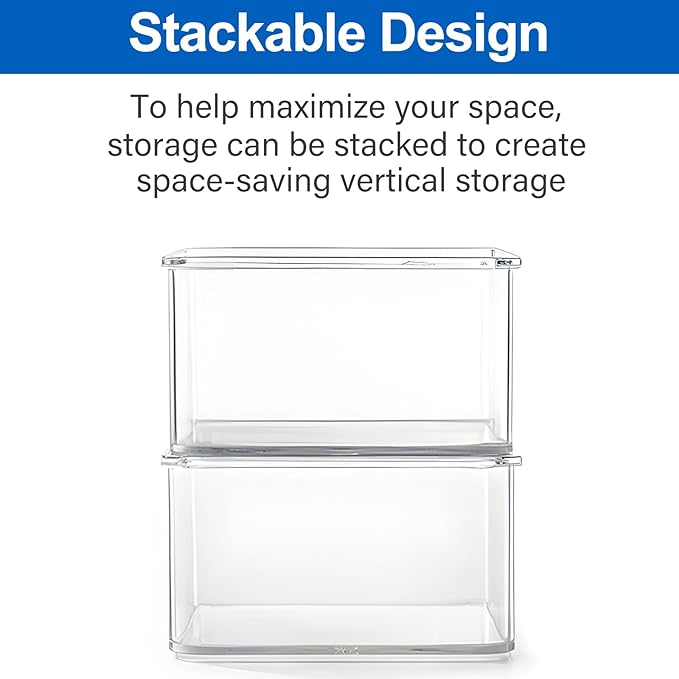 Hudgan 24 Pcs Small Drawer Organizer BinsSet, Stackable Drawer Divider Trays for Makeup Vanity, Bathroom, Office Desk, Straig
