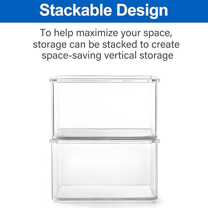 Hudgan 24 Pcs Small Drawer Organizer BinsSet, Stackable Drawer Divider Trays for Makeup Vanity, Bathroom, Office Desk, Straig
