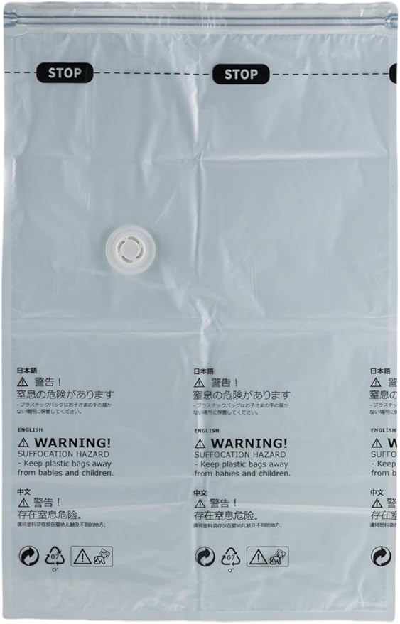 Vacuum Storage Bags for Clothing - NeatNest 6 Pack Flat Space Saver Bags, 3 Small+3 Medium, for Clothes, Towels, Sweaters, Du