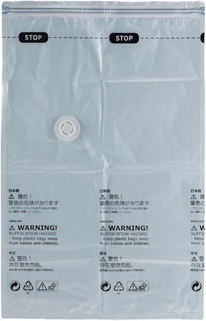 Vacuum Storage Bags for Clothing - NeatNest 6 Pack Flat Space Saver Bags, 3 Small+3 Medium, for Clothes, Towels, Sweaters, Du