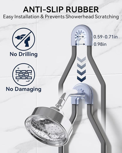 YASONIC Shower Caddy Hanging, Never Rust Shower Organizer Hanging, Aluminum Shower Racks for Inside Shower with Hooks for Raz