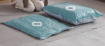 Vacuum Storage Bags for Clothing - NeatNest 6 Pack Flat Space Saver Bags, 3 Small+3 Medium, for Clothes, Towels, Sweaters, Du