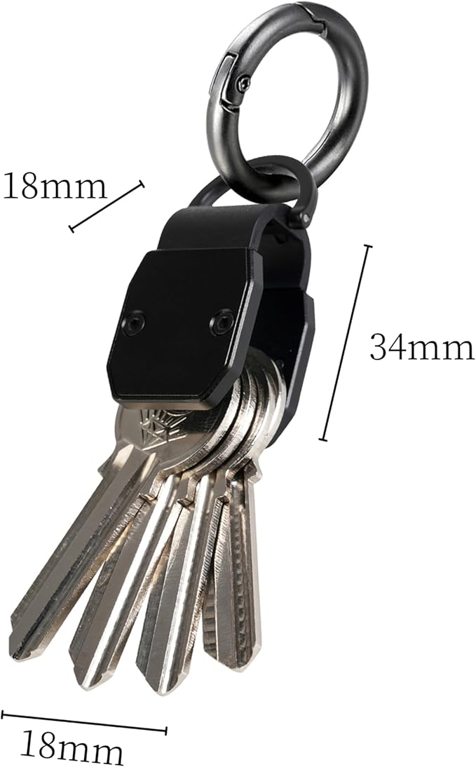 Metallic Key Organizer - Aluminum Key Organizer holder, Minimalist Innovative Keychain.