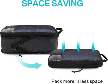 BAGSMART 6 Set /4 Set/2 Set Compression Packing Cubes for Travel, Lightweight Luggage Organizer Bags, Durable Space Saver Bag