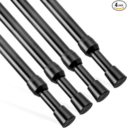 Tension Rod 22 to 36 Inch, Goowin Tension Curtain Rod, 5/8" Diameter No Drilling Small Tension Rod, Expandable Spring Loaded 