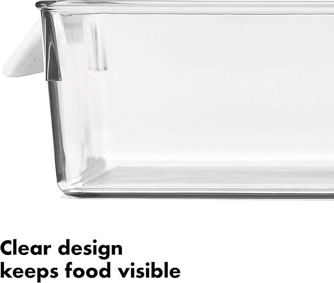 OXO Good Grips Fridge Organization Bin 8 in x 10 in - for Deli Meats, Cheeses, Loose Fruits and More