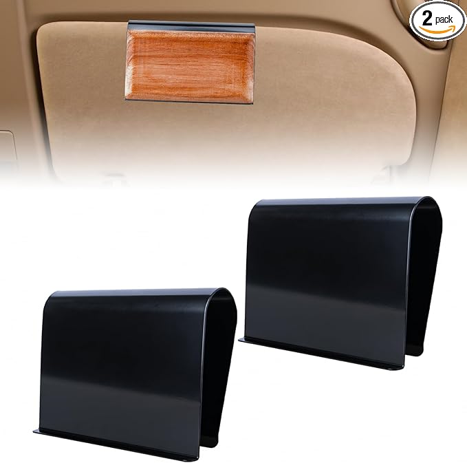 Car Air Freshener Visor Clip Compatible with Drift Car Air Freshener, Auto Accessories, Vehicle Sun Visor Metal Clip, Black, 