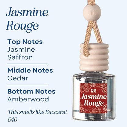 C&E Craft Co Hanging Car Air Freshener Diffuser 2 Pack, Long Lasting Fragrance Oil Car Freshener, Glass Bottle Auto Air Fresh