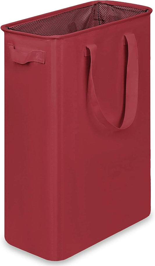 efluky Slim Laundry Basket, Narrow Laundry Hamper with Handles, Collapsible Dirty Clothes Hamper, Tall Laundry Bin for Laundr