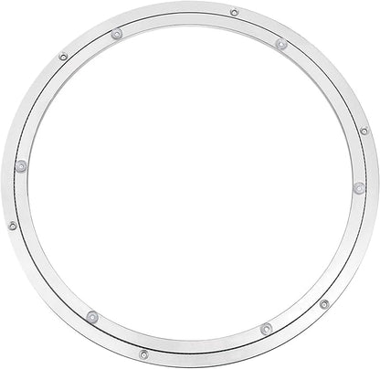 MECCANIXITY Aluminum Lazy Susan 20 Inch Turntable Ring Large Bearing Metal Rotating Turntable Bearings Swivel Plate Hardware 
