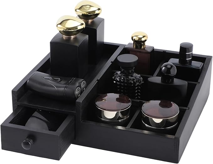 Forest Angle Organizer for Men,Bathroom Countertop Organizers,Perfume Organizer,Cologne Organizers,Bathroom Storage,Perfume S
