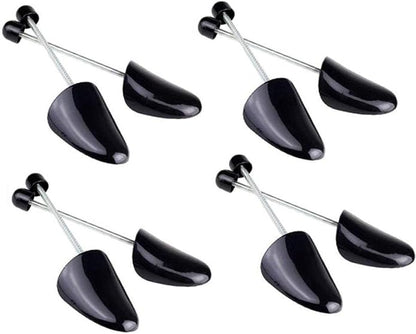 UPSTORE 4 Pairs Black Mens Plastic Adjustable Adult Shoe Tree Stretcher Boots Holder Shaper Support Practical Portable Shoe S