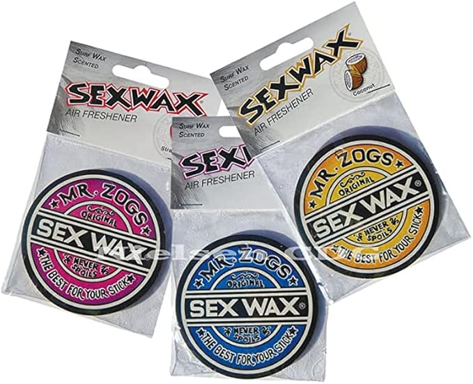 Sex Wax Air Freshener (3-Pack, Assorted, C/P/S)