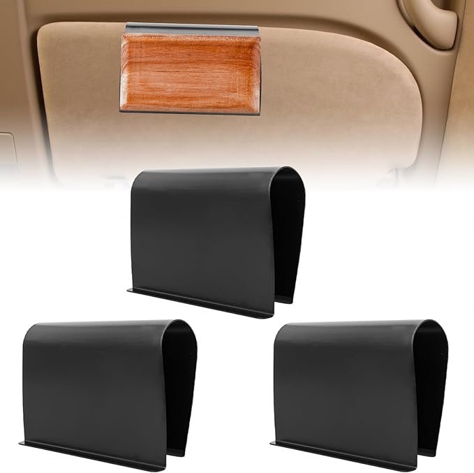 Car Air Freshener Visor Clip Compatible with Drift Car Air Freshener, Auto Accessories, Vehicle Sun Visor Metal Clip, Black, 