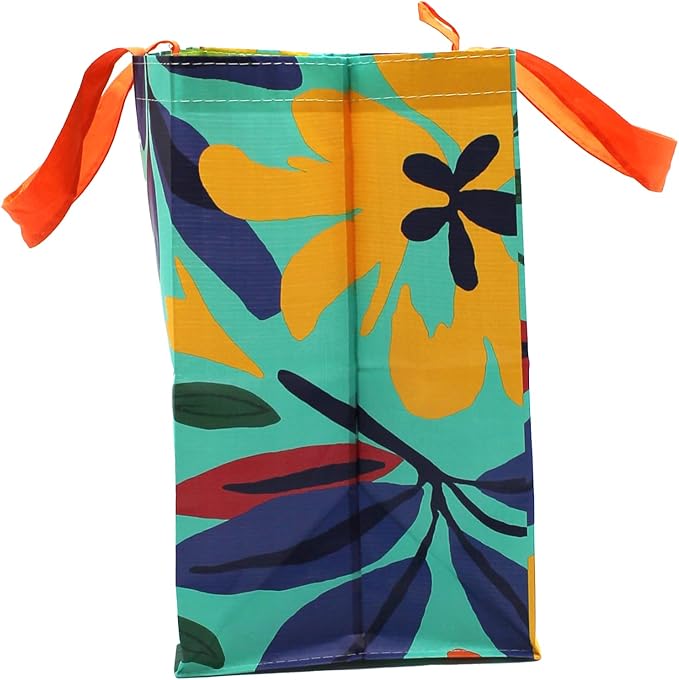Earthwise Reusable Grocery Shopping Bags Extremely Durable Multi Use Large Stylish Fun Foldable Water-Resistant Totes in Spri