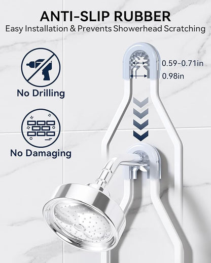YASONIC Shower Caddy Hanging, Never Rust Shower Organizer Hanging, Aluminum Shower Racks for Inside Shower with Hooks for Raz