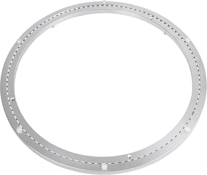 18 Inch Lazy Susan Bearing Aluminum Alloy Rotating Turntable, Non - Slip Mute Metal Bearing Swivel Plate Hardware for Dining 