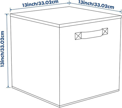 ShellKingdom Storage Bins, Foldable Fabric Storage Cubes And Cloth Organizer Drawer For Closet And Toys, 13 X 13 X 13 INCH, 2