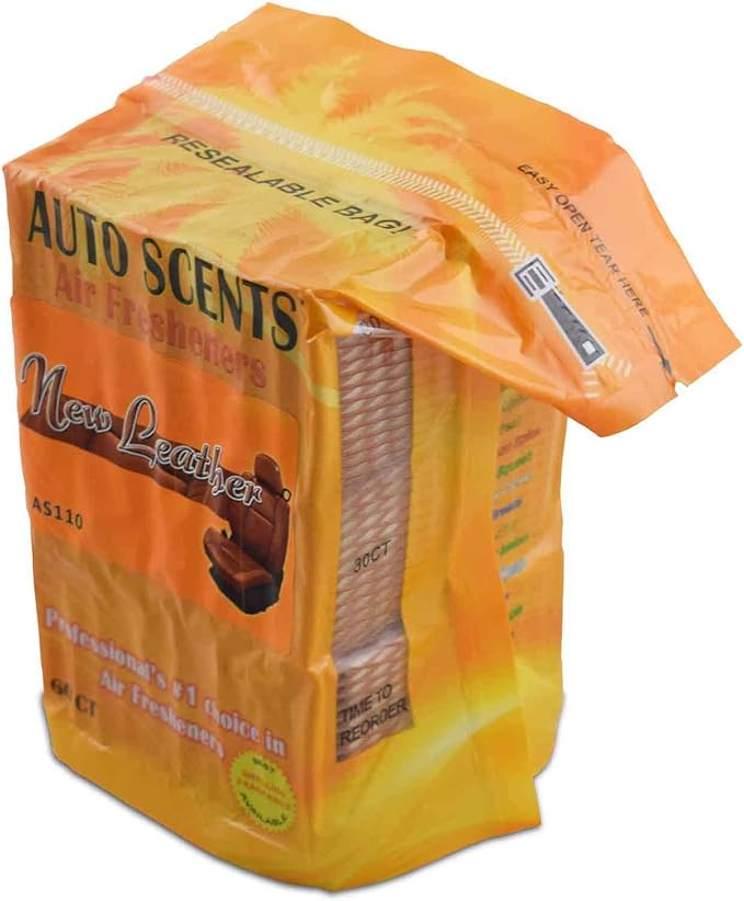Professional Grade New Leather Scent Air Freshener Pads for Cars, Homes, and Offices – Long-Lasting Solution to Eliminate Tou