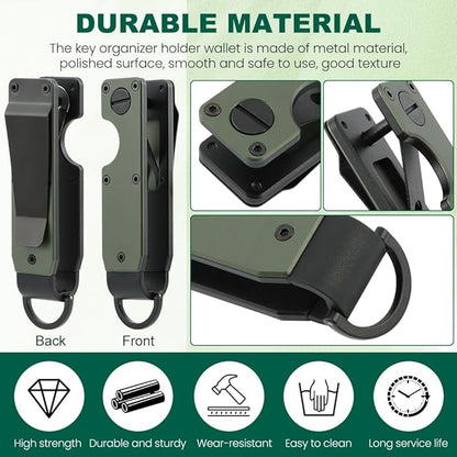 Key Organizer, Chain Holder Organizer, Minimalist Holder for keychain Secures 1-5 Keys