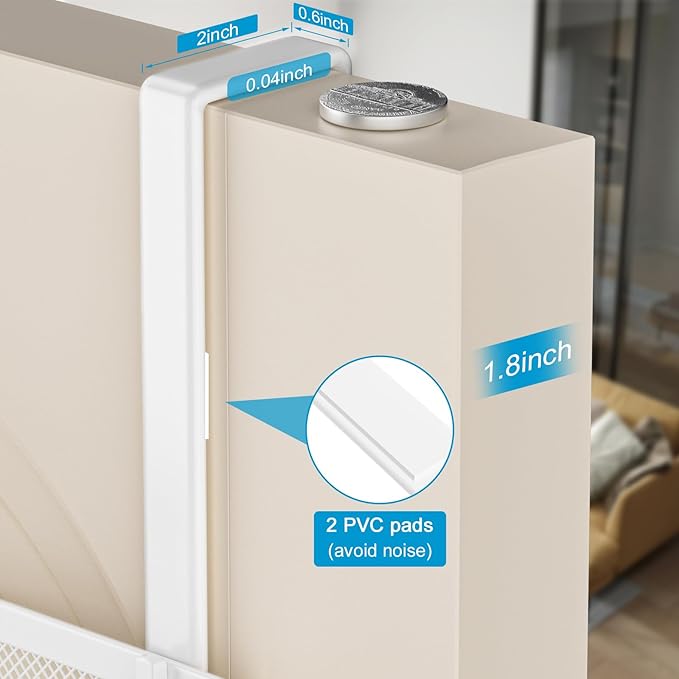 Over The Door Hooks Organizer, Door Hanger Towel Rack with 2 Baskets, Adjustable Over The Door Coat Rack, Back of Door Storag
