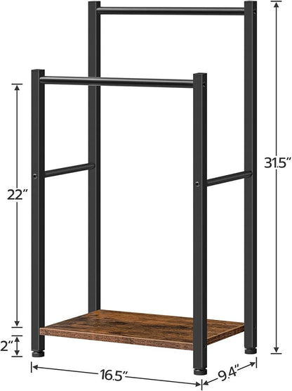 HOOBRO Blanket Ladder for Living Room and Bedroom, Standing Towel Rack, Decorative Ladder Shelf, Wall Leaning Farmhouse Blank