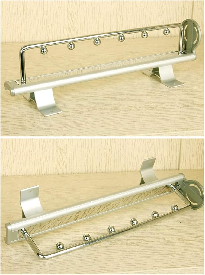 Heavy Duty Hanger Closet Clothes Rail,Extendable Coat Hanger with Sliding Rail,Organizer Rack for Wardrobe -9.7in,12.1in,14in