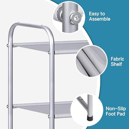 KIMBORA Long Shoe Rack for Closet, 30 Pairs Stackable Shoe Storage Organizer Wide 4 Tier Sneaker Shelf for Bedroom Floor (Gre