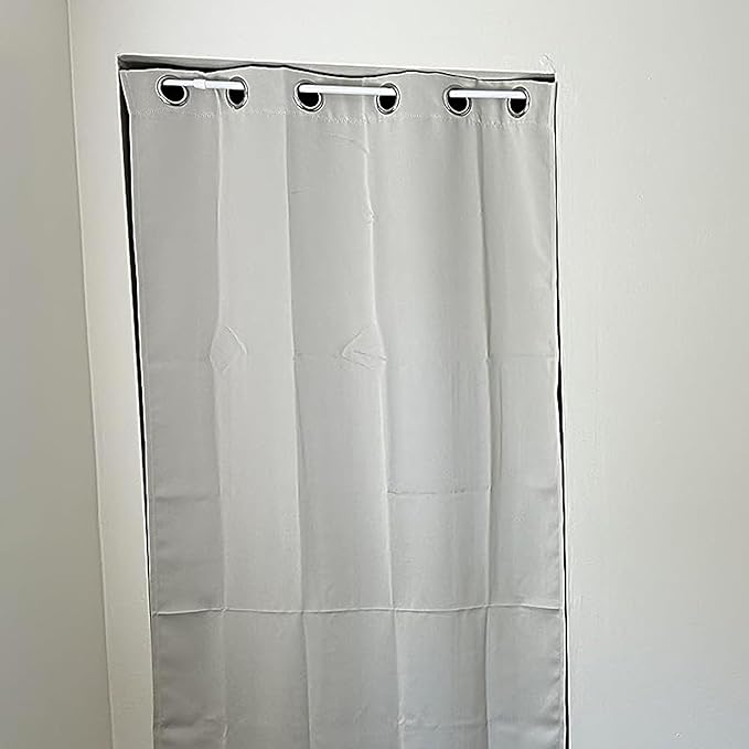 2Pcs Spring Tension Curtain Rod, Adjustable Curtain Rods 28-48 inch, Spring Loaded Curtain Rods No Drilling Extension Rod, (W