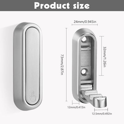 Dntorx Folding Coat Hooks, 2 Pcs Foldable Silver Wall Hooks Heavy Duty Foldable Hook Bathroom Towel Hooks Robe Hooks Wall Mou