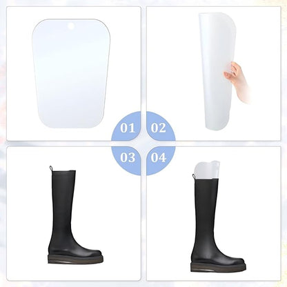 16 Pieces (8 Pairs) Boot Shaper Form Inserts Boots Tall Support to Keep Shape Holders for Women Men