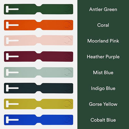 ANTLER Luggage Tags - Durable Rubber, for Suitcases & Travel Bags, Assorted Colors, Easy ID & Personalization, Fits Most Suit