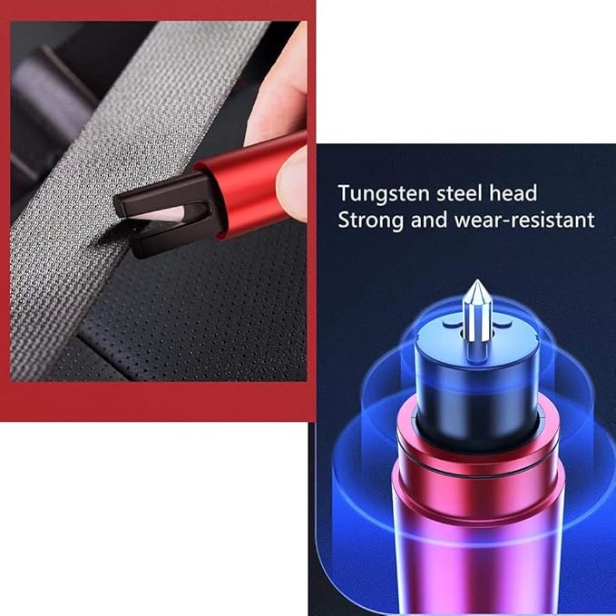 HHXS Window Breaker Seatbelt Cutter,Upgraded Safe Hammer Glass Breaker Under Water,Car Safety Hammer Emergency Escape Tool Sa