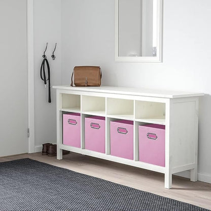 ShellKingdom Storage Bins, Foldable Fabric Storage Cubes And Cloth Storage Organizer Drawer with Metal Handle For Closet And 