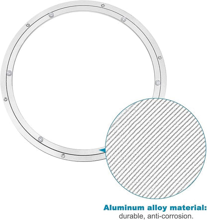 MECCANIXITY Aluminum Lazy Susan 20 Inch Turntable Ring Large Bearing Metal Rotating Turntable Bearings Swivel Plate Hardware 