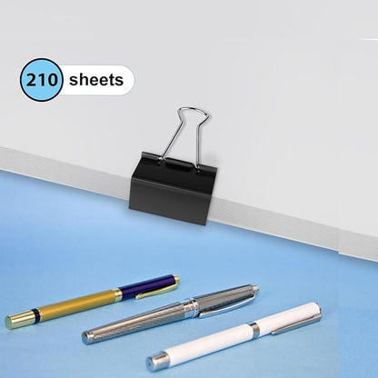Ufmarine Extra Large Binder Clips 2 inch, (72 Pcs) Big Paper Clips for Office