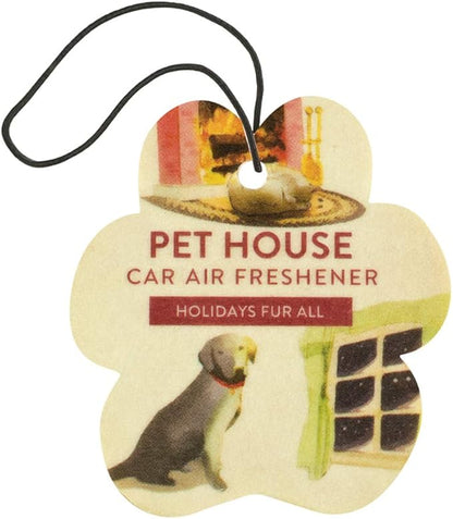 One Fur All Pet Car Air Freshener - Holidays Pack of 4 - Non-Toxic & Pet-Friendly Odor Eliminator For Small Spaces
