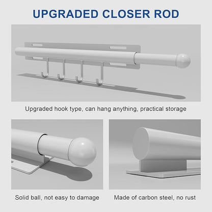 12 inch valet rod,extendable and pull-out wardrobe pole for hanging clothes pull out,closet extender hanging rod,wardrobe ext
