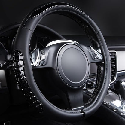 Flying Banner car Steering Wheel Cover Gel Massage Velvet Cool Warm Universal Size 15 inches SUV Truck Anti Slip Odorless Sum