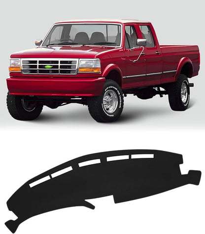 FIILINES Dash Cover Fit for Ford F150 F250 F350 1992 1993 1994 1995 1996 Dashboard Cover for F150 F250 F350 Accessories Mesh 